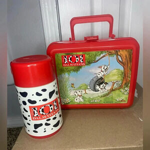 Vintage Aladdin 101 lunch box and matching thermal cup